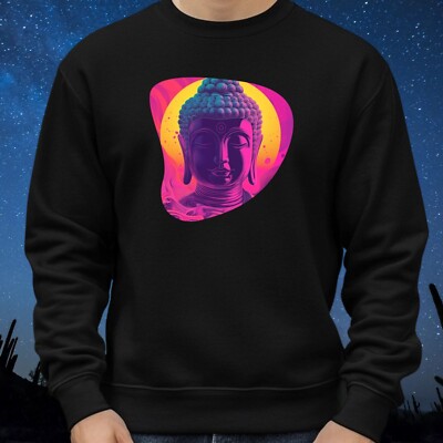 Buddha 80s Vibes Sweatshirt Cosy and Perfect for Any Occasion S to 4XL