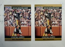 1990 Pro Set Sterling Sharpe #13 - Lot Of 2 Football Cards - Hall of Fame