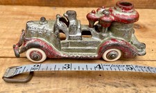 Vintage Hubley  Cast Iron Fire Engine Pumper Truck 5 Inches Long