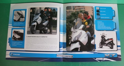 Per PIAGGIO MAXI SCOOTER X7 250 I.E 125 PUBBLICITA DEPLIANT BROCHURE CATALOGUE - Foto 4 di 5