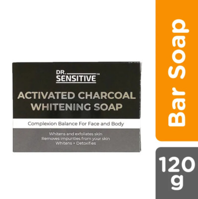 Dr. Sensitive Activated Charcoal Whitening Face and Body Soap 120g