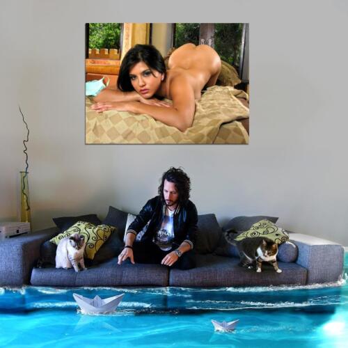 V5765 Sunny Leone Desnudo Desnudo Ass Sexy Modelo Lo último Decoración PÓSTER DE PARED IMPRESIÓN REINO UNIDO - Imagen 3 de 13
