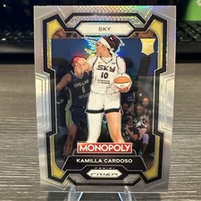 2024 Panini Prizm WNBA Monopoly Kamilla Cardoso SILVER Prizm Rookie Card 🔥