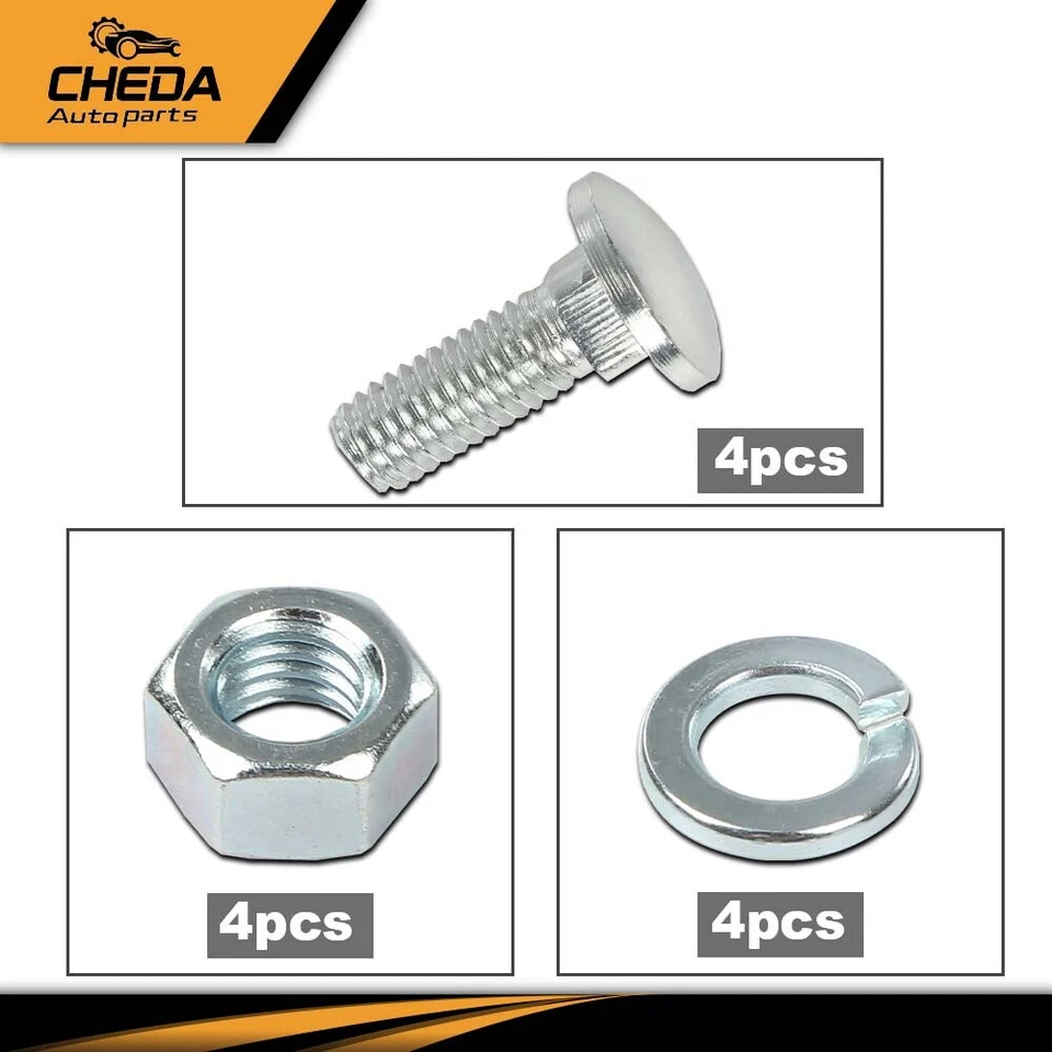 Pernos de parachoques delanteros traseros con tapa de cabeza redonda aptos para Ford 7/16-14x1-1/4" nuevos 4 piezas  Foto 3 de 4