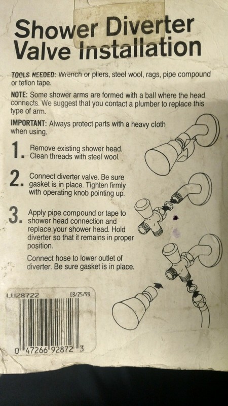 Shower Diverter Valve Lumex Model 6992