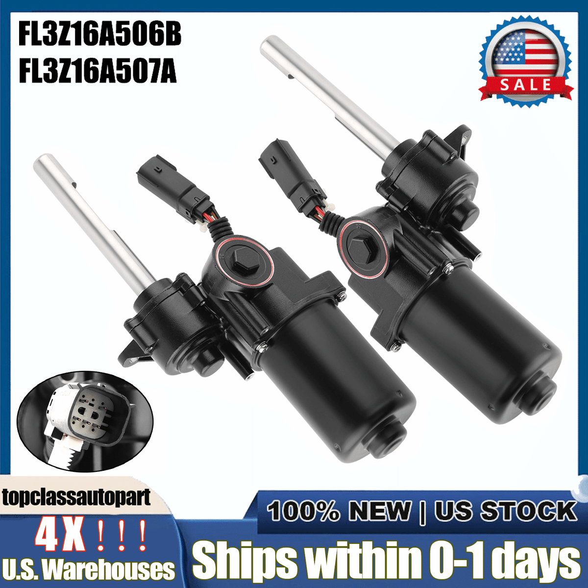 OEM Left & Right Side Driver Power Running Board Motor For Ford