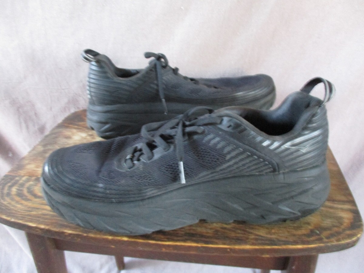 Hoka One One Bondi 6 all black running sneakers trainers 44 10 | eBay