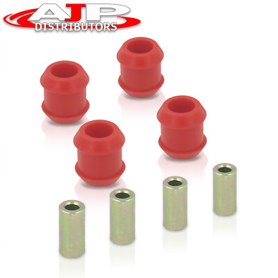 JDM Front Upper Control Arm Urethane Bushing Kit Red For 1988-1991 Civic CRX EF