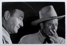Sam Shaw Photo - John Wayne - Vintage Silver Print - 