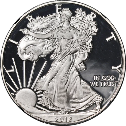 2018-S Silver American Eagle $1 NGC PF70 UCAM Early Releases Ronald Reagan STOCK