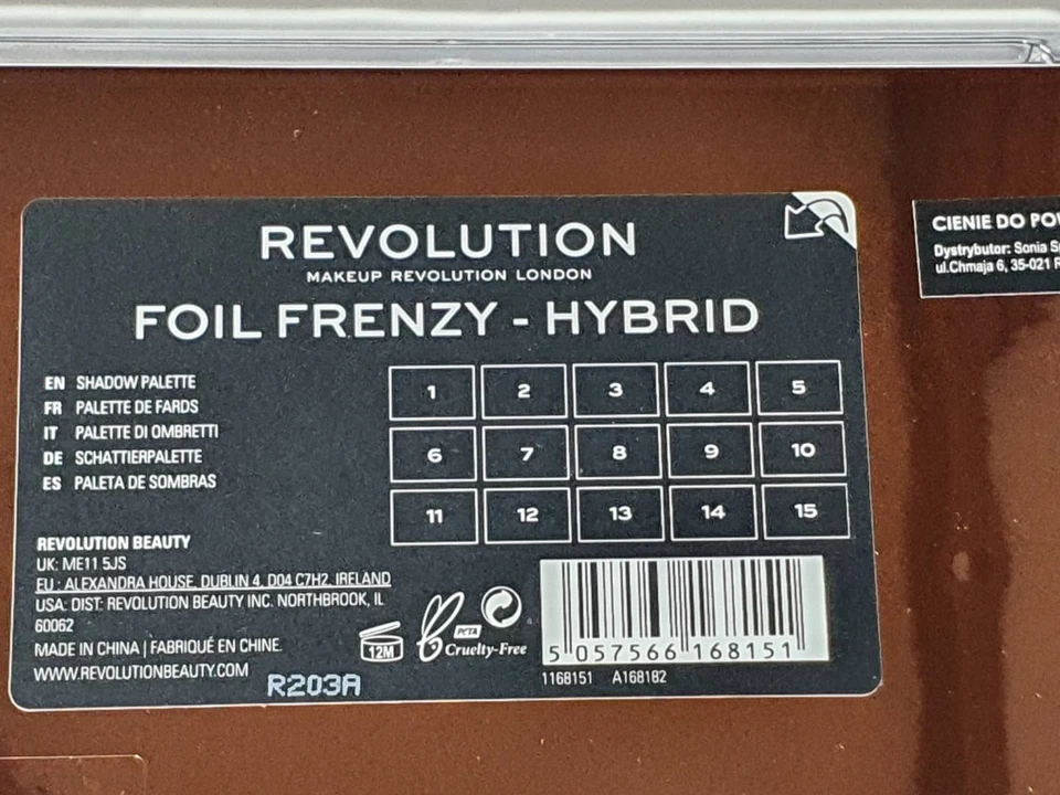 Makeup Revolution Foil Frenzy Hybrid Lidchatten 30g/ 11,30€ - VP Lagerungsspuren - Bild 4 von 4