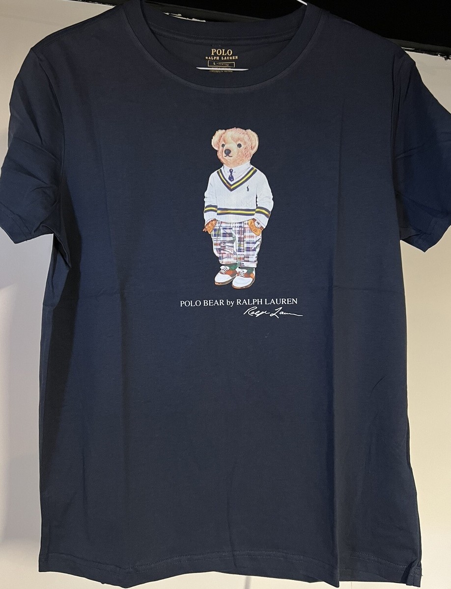 Polo Ralph Lauren Bear T-Shirt Navy 【L】 Polo Ralph Lauren Mens Limited Polo Bear T-Shirt AVIATOR