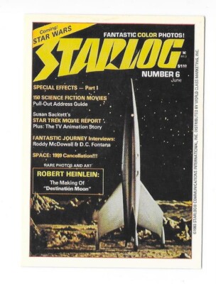 Starlog Karte Nr. 1 - Cover der Nummer 6 - Star Trek - Space 1999