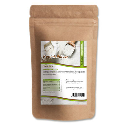 Mynatura Konjak Pulver 2000g I Konjakmehl zum Backen und Kochen Diät