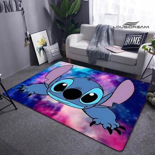 Lilo Stitch Cartoon Bodenteppich Teppich Schlafzimmer Fußmatte Wohnzimmer Antirutschmatte - Bild 14 von 39