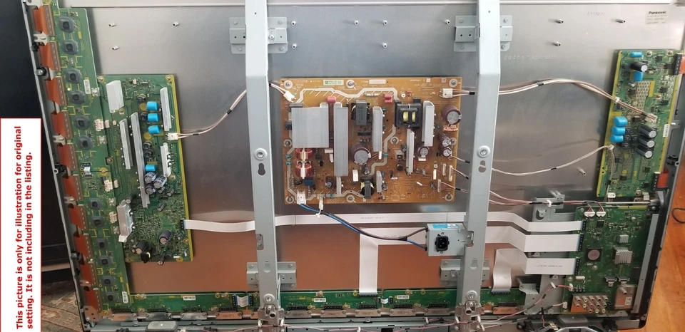 Panasonic Plasma HD TV 50 pulgadas TC-P50S2 lote de tres cables planos Foto 2 de 2