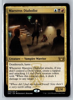 Maestros Diabolist R Streets of New Capenna 200 NM