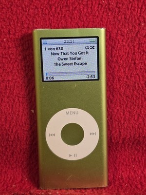 Apple iPod Nano 2. Generation - 4GB-Grün (Modell A1199) - funktionsfähig #S