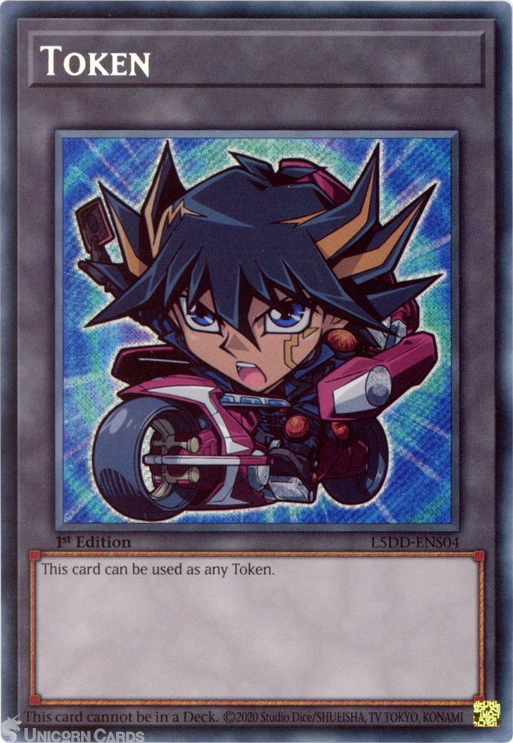 L5DD-ENS04 Yusei Token : Secret Rare 1st Edition Mint YuGiOh Card