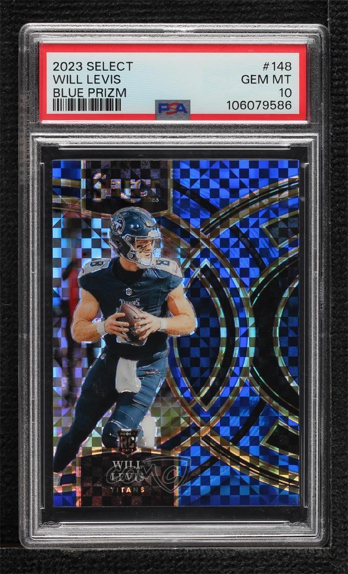 2023 Panini Select Premier Level Blue Prizm 45/149 Will Levis PSA 10 GEM MT 3hd