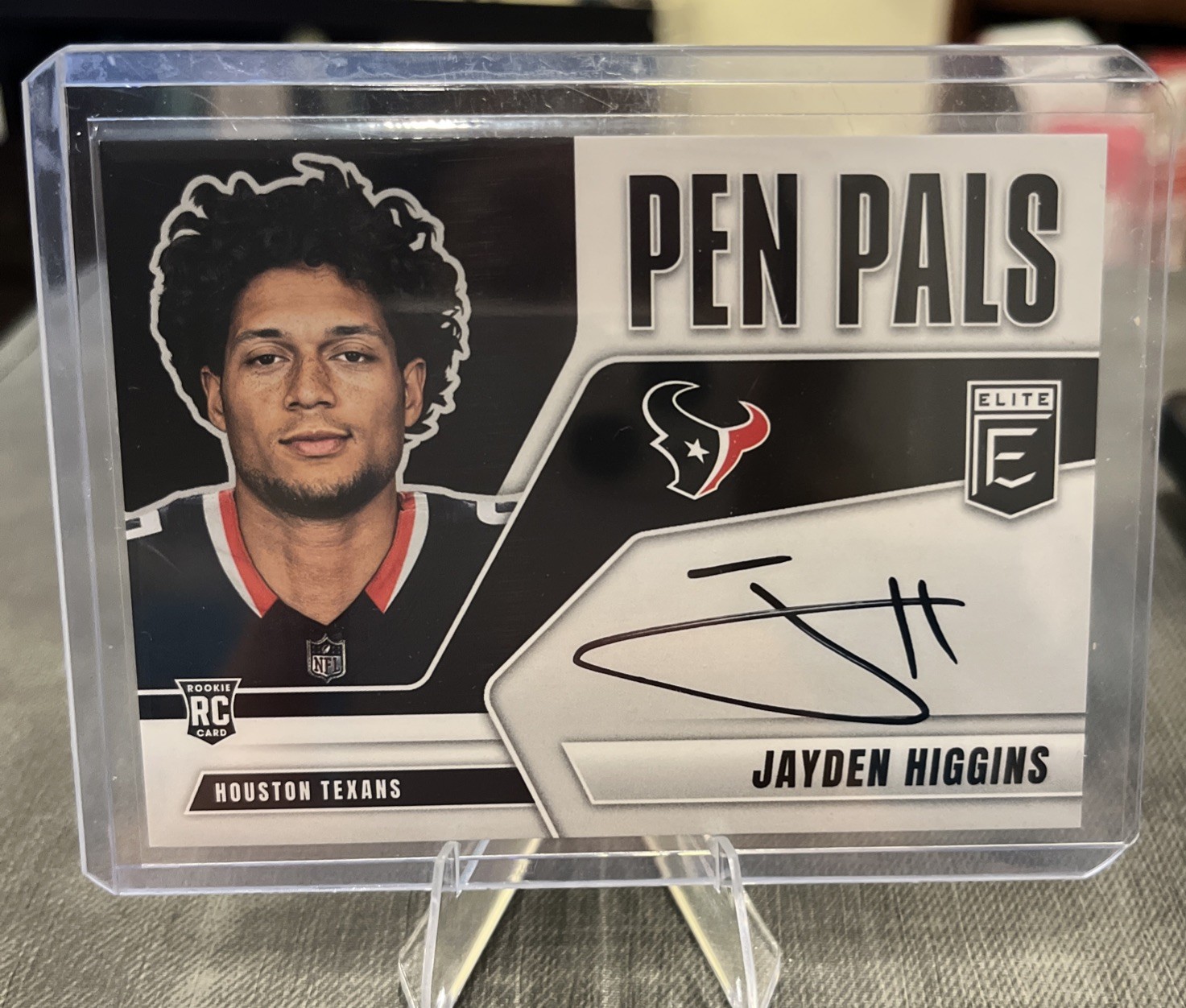 2025 Panini Donruss Elite Jayden Higgins RC Pen Pals Autograph Auto #PP-JHI (B)