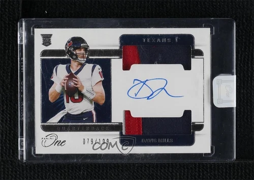 2021 Panini One /199 Davis Mills #49 RPA Rookie Dual Patch Auto RC