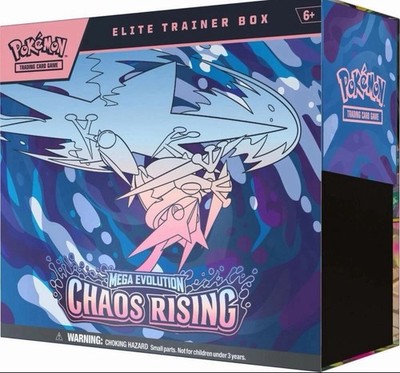 PRESALE CONFIRMED Pokemon TCG: Chaos Rising Elite Trainer Box ETB Factory Sealed