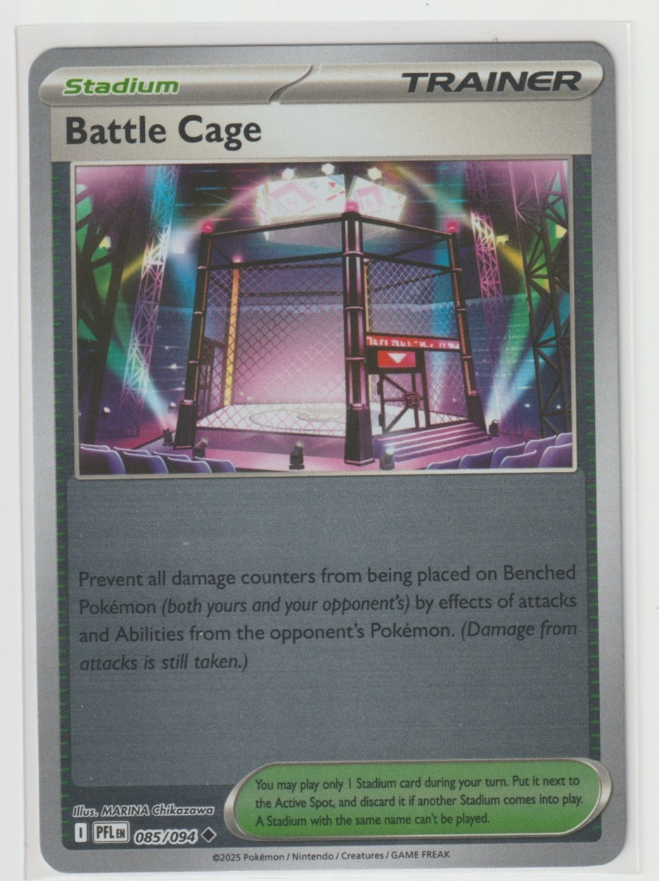 Battle Cage - 085/094 - Reverse Holo - ME02: Phantasmal Flames NM