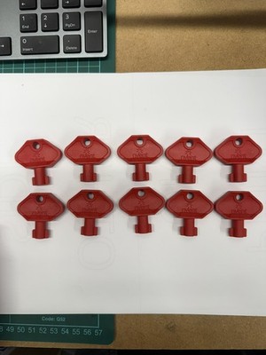 10x Eldon Plattenschlüssel Doppelbart Schrankschlüssel