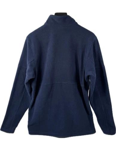 Columbia men’s Basin Trail III full zip fleece jacket navy blue size LG image 2