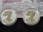 2021 WS $1 Silver Eagle Reverse Proof 2-Coin Designer Edition Set OGP