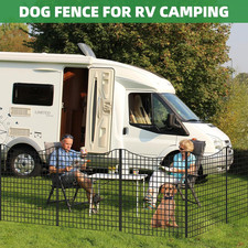 12 Panels Garden Fence Animal Barrier, 33 In H X 26 Ft L Dog Fence Outdoor ...