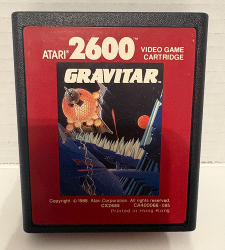Gravitar (Atari 2600, 1988) - TESTED Working - Ships Fast!