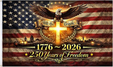 250Th USA Flag Anniversary 3X5 Ft   1776  2026 USA 250 Independence Flag 250