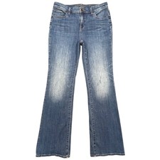 Chico's Blue So Slimming Girlfriend Flare Jeans Women Size 1R