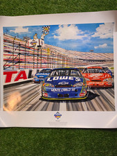 Rare 2006 Jimmie Johnson Gary Hill Victory Aaron's 499 Talladega  Lithograph P4