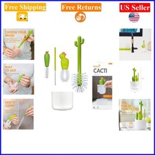 Cacti Baby Bottle Straw Cleaning Brush Set, 4 pcs, Green