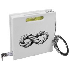 'Infinity Rope' Keyring Tape Measure / Spirit Level Tool (KM00043876)