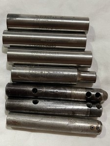 AB Tools and Imperial Lathe Reducer Sleeves Lot of 7  OD 1/2” X3/16 +Other Sizes