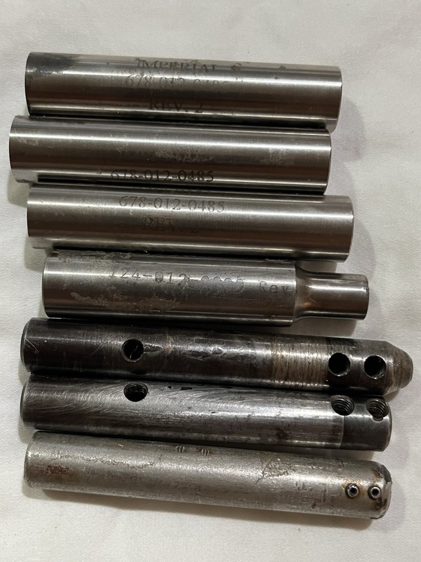 AB Tools and Imperial Lathe Reducer Sleeves Lot of 7  OD 1/2” X3/16 +Other Sizes