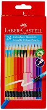 Faber-Castell Erasable Colour Pencils - Set of 24 24 count Pack of 1 Cardboard