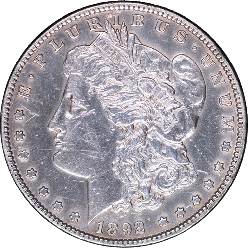 1892 $1 Morgan Silver Dollar ~ AU Details