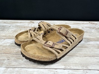 birkenstock granada tobacco Birkenstock GRANADA Oiled Leather Women Sandals Shoes Slides 36 / US 5  TOBACCO