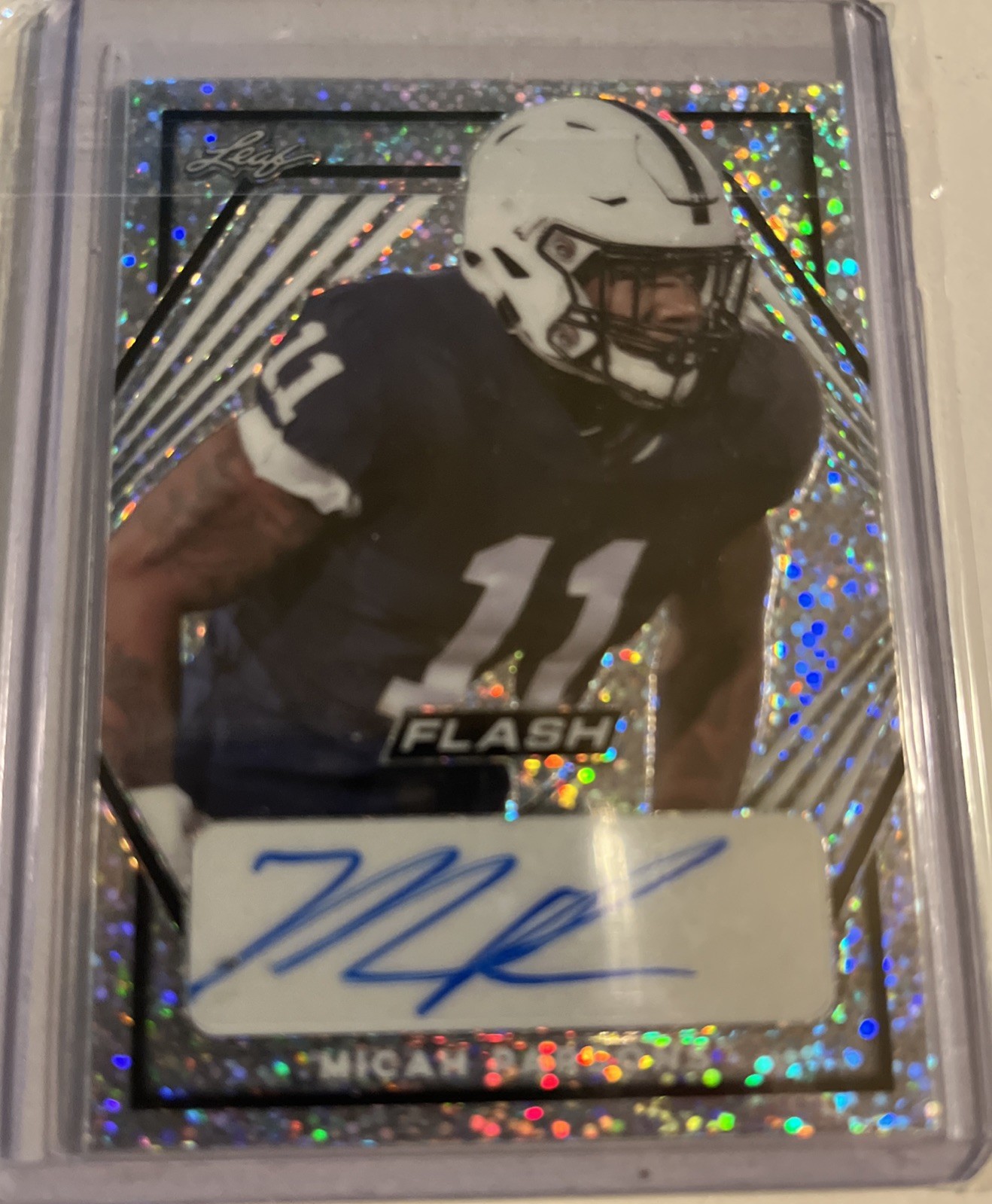 Micah Parsons Leaf Flash Portrait Autographs #MP1 Base