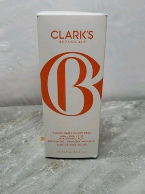 Clark's Botanicals 7 Acid Daily Glow Peel Exfoliating Regenerating Blend 3.3 oz