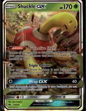 Shuckle GX Ultra Rare SM Lost Thunder 17/214 Grass Holo Pokemon Card on eBay