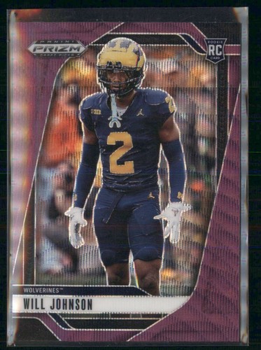 2025 Panini Prizm Draft Picks - Will Johnson #60 Purple Wave Prizm (RC)