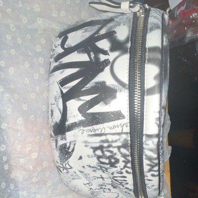 DKNY Graffiti Print Belt Bag & Fanny Pack Women's Adjustable Strap Zip Closure
