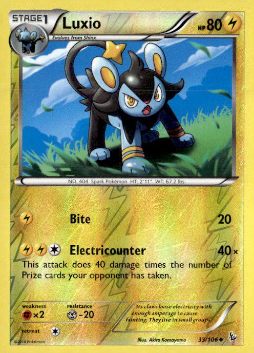 XY - Flashfire #33/106 Luxio Reverse Holo