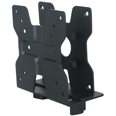 Allcam Mini CPU Halter / Thin Client Mount mit Polklemme, verstellbar, schwarz 
